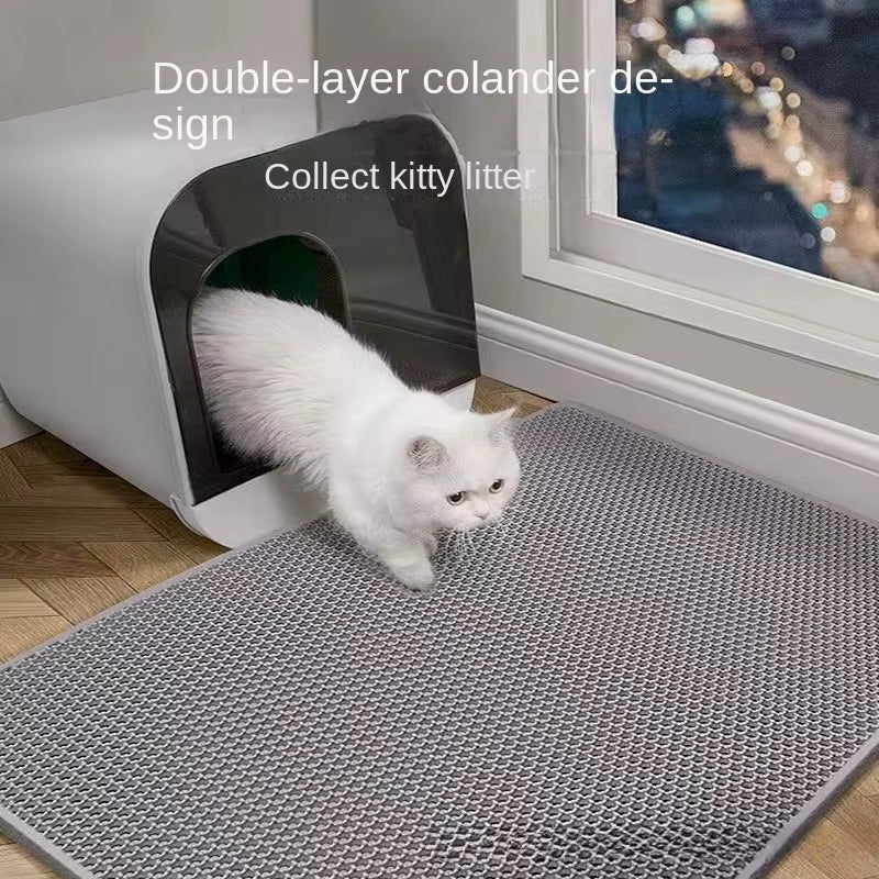 Eva Double Layer Waterproof Cat Litter Pet Litter Box Mat Pet Toilet Cat Mat Nonslip Sand Cat Washable Mat Pet Clean Supplie