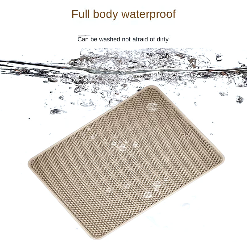 Eva Double Layer Waterproof Cat Litter Pet Litter Box Mat Pet Toilet Cat Mat Nonslip Sand Cat Washable Mat Pet Clean Supplie
