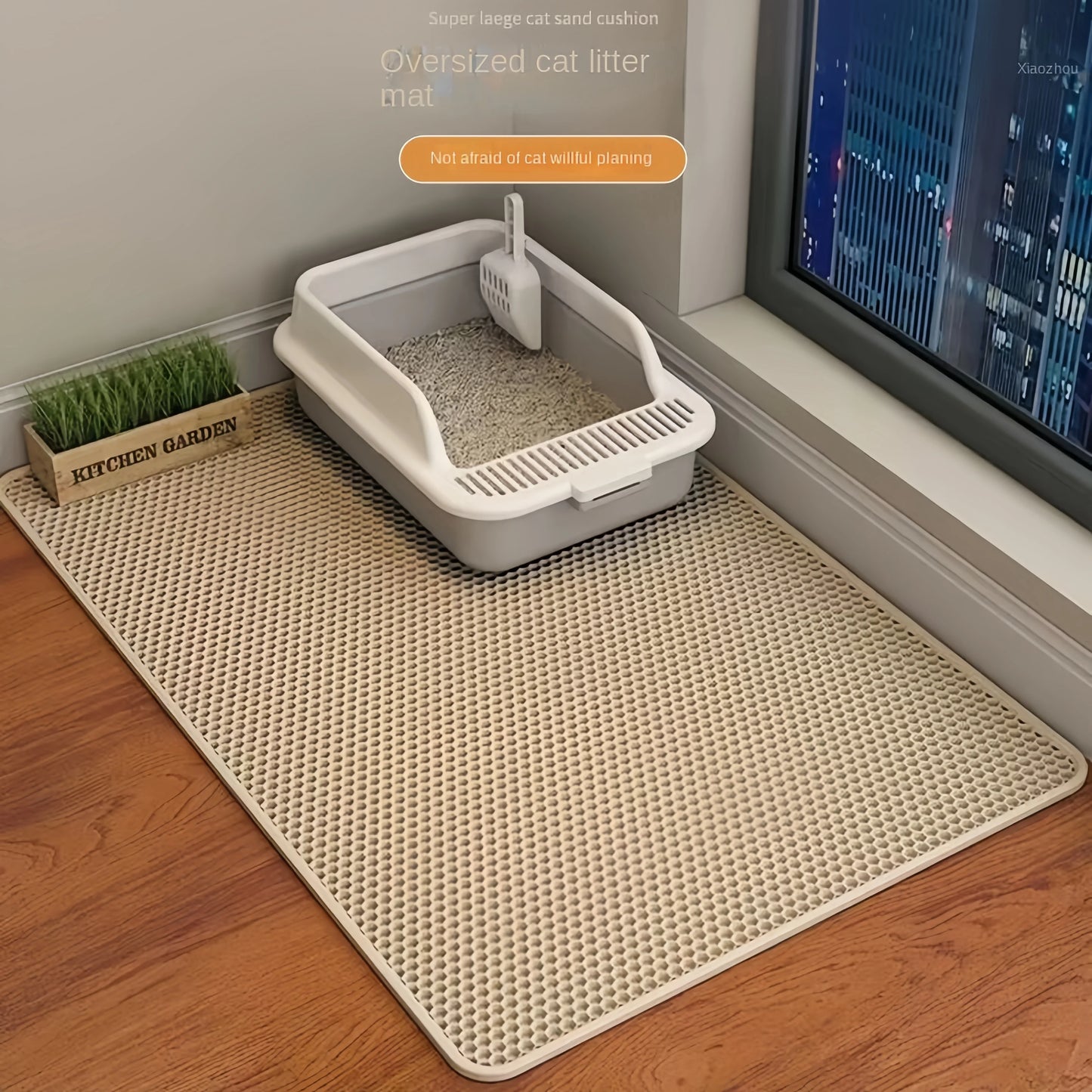 Eva Double Layer Waterproof Cat Litter Pet Litter Box Mat Pet Toilet Cat Mat Nonslip Sand Cat Washable Mat Pet Clean Supplie