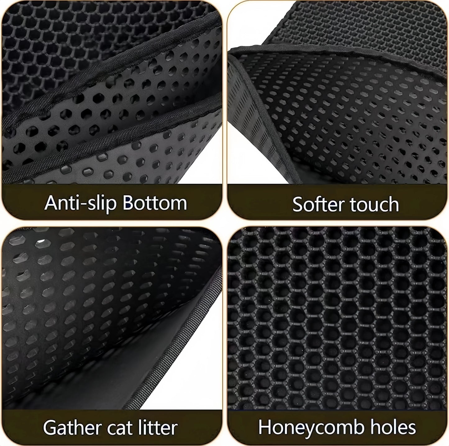 Eva Double Layer Waterproof Cat Litter Pet Litter Box Mat Pet Toilet Cat Mat Nonslip Sand Cat Washable Mat Pet Clean Supplie