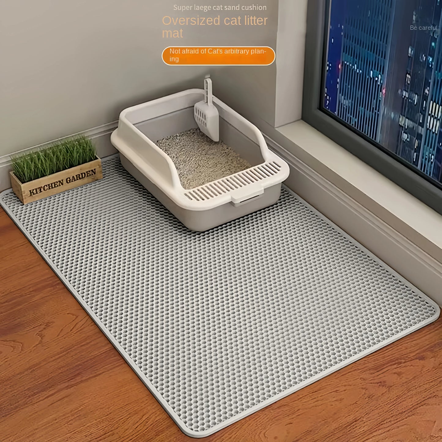 Eva Double Layer Waterproof Cat Litter Pet Litter Box Mat Pet Toilet Cat Mat Nonslip Sand Cat Washable Mat Pet Clean Supplie